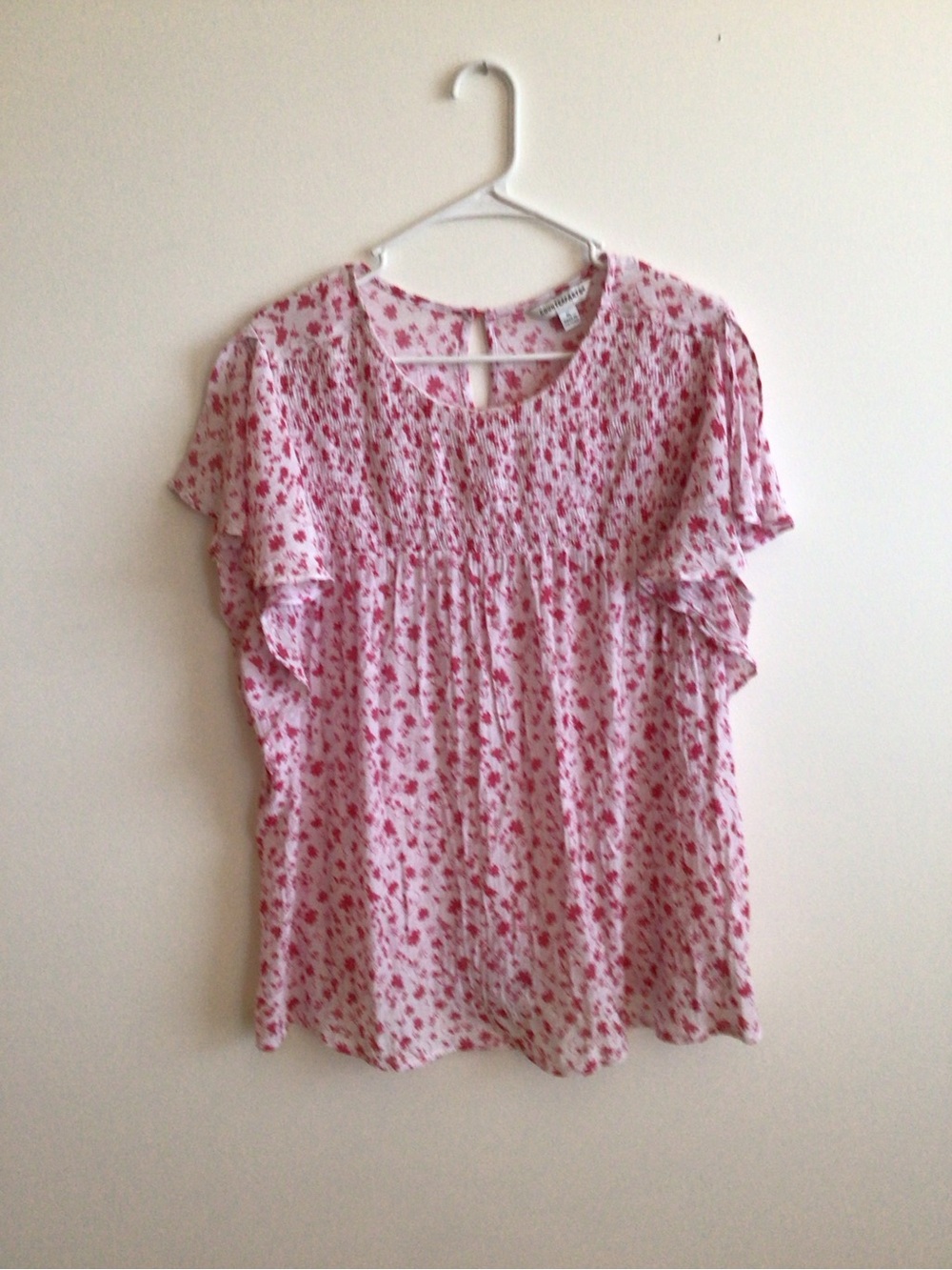Pink Floral Blouse
